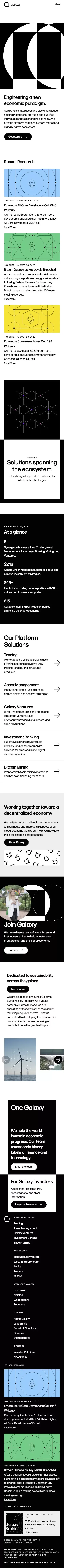 Home | Galaxy — Engineering a new economic paradigm. mobile view
