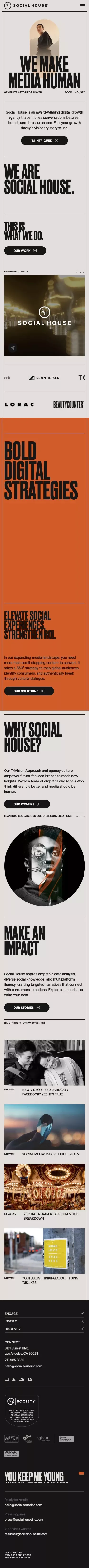 Social House | Visionary Digital Growth Agency mobile view