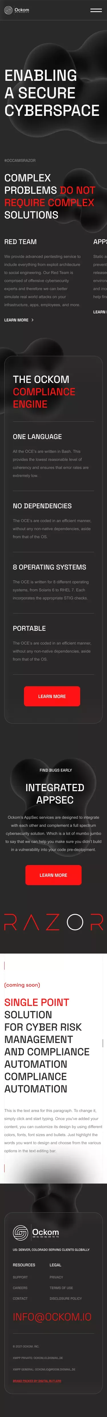 Ockom mobile view