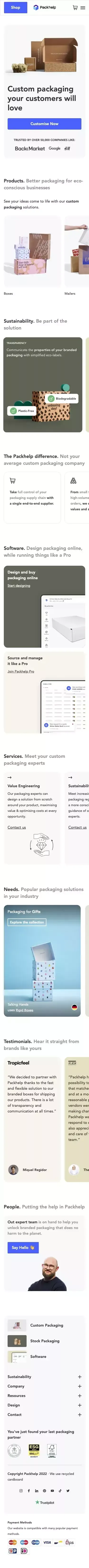 Packhelp | Custom Packaging, Design & Order Online mobile view