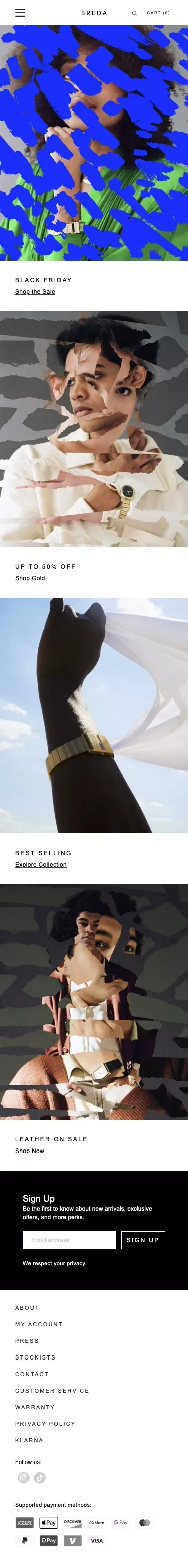 BREDA — A watch company. mobile view