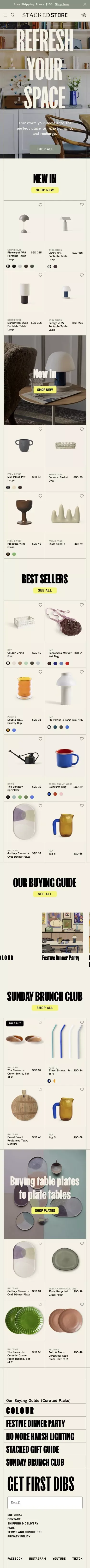 The Stacked Store – A Curated Collection Of Home & Living Products mobile view