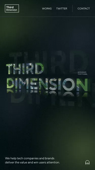 Third Dimension Studio mobile view