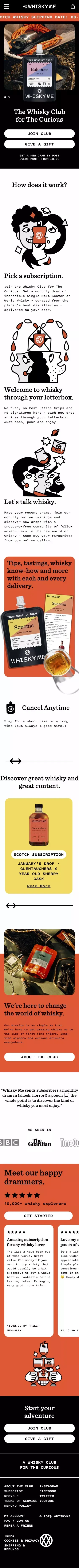Whisky Me Whisky Club - Monthly Whisky Subscription– Whisky-Me mobile view