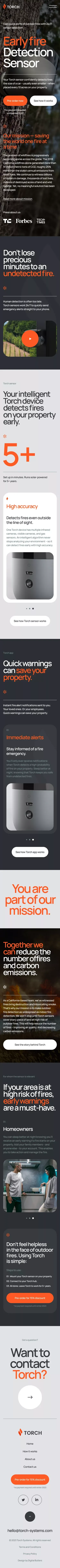 Torch Sensors mobile view