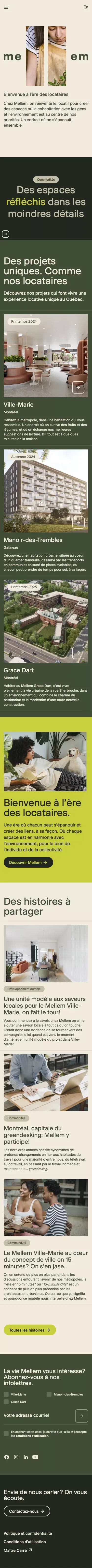 Complexes résidentiels et appartements neufs à louer mobile view
