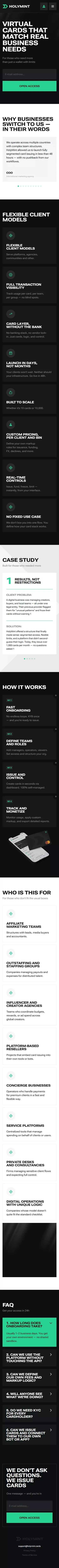 Virtual cards that match real business needs mobile view