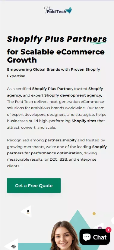 Certified Shopify Plus Partner Agency – The Fold Tech mobile view