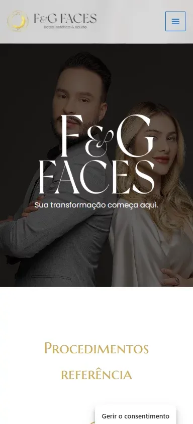 F&G Faces – Clínica Estética mobile view
