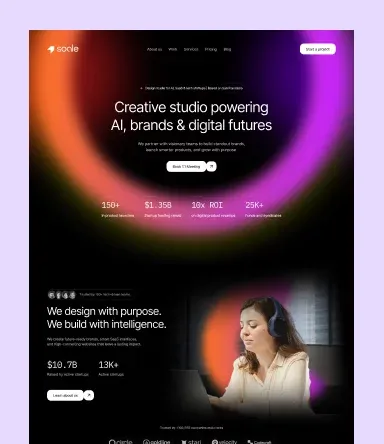 Soale - Portfolio & Agency Website Template - Flowcub - Template design