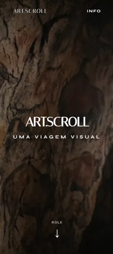 ART.SCROLL | A Viagem mobile view