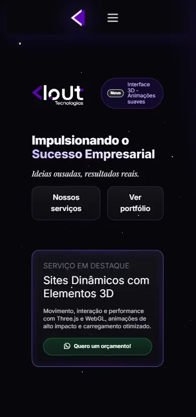 Clout Tecnologias | Impulsionando o Sucesso Empresarial mobile view