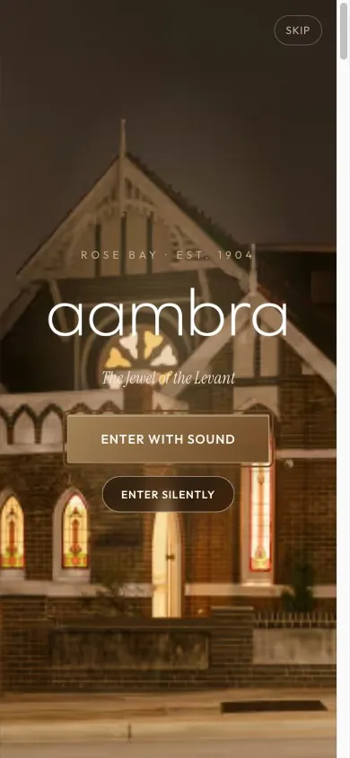 Aambra — The Jewel of the Levant | Rose Bay, Sydney mobile view