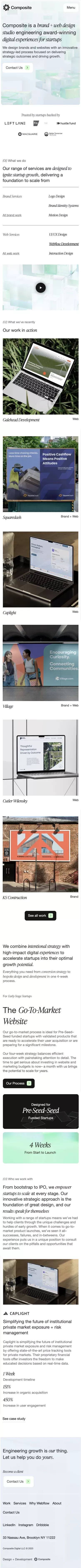Brand + Web Agency Engineering Award-Winning Digital Experiences for Startups mobile view