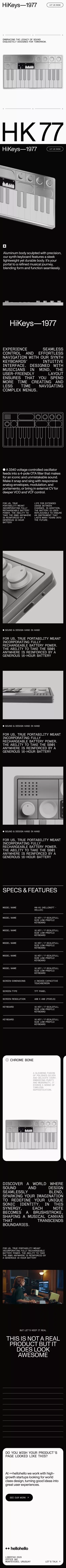 HiKeys 1977 mobile view