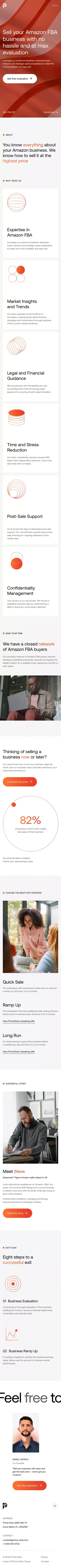 Prime Exits - Sell Your Amazon FBA Business mobile view