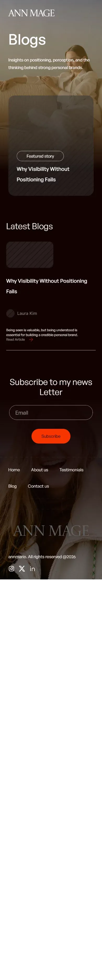 My Framer Site mobile view