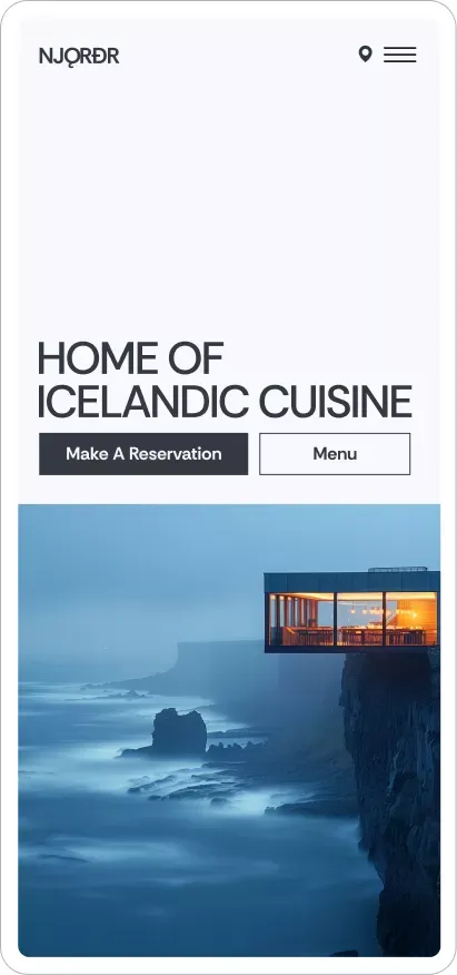 Restonjord mobile view