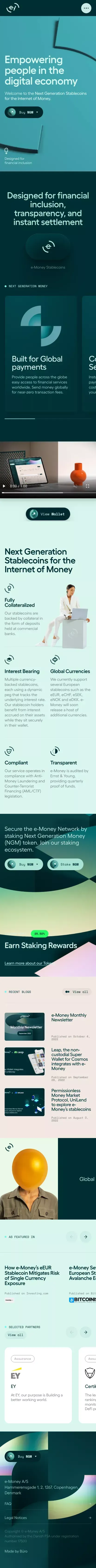 e-Money | Empowering people in the digital economy mobile view