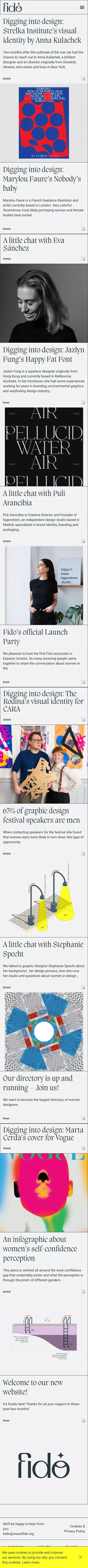 FIDO – Feminism in design office mobile view