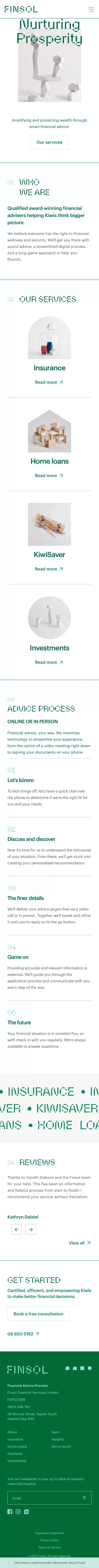 Finsol Financial Advisers - Delivering Smart Insurance, Home Loan, KiwiSaver Advice mobile view