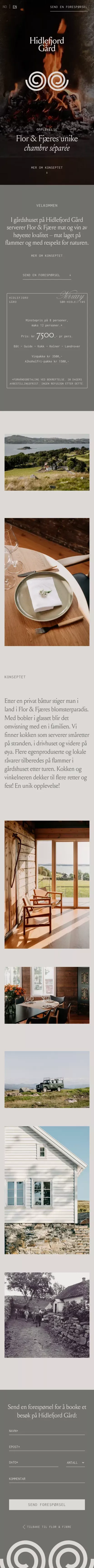 Hidlefjord Gård・Flor&Fjæres unike chambre séparée mobile view