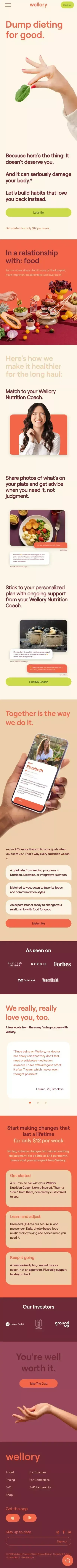 Wellory | Wellory mobile view
