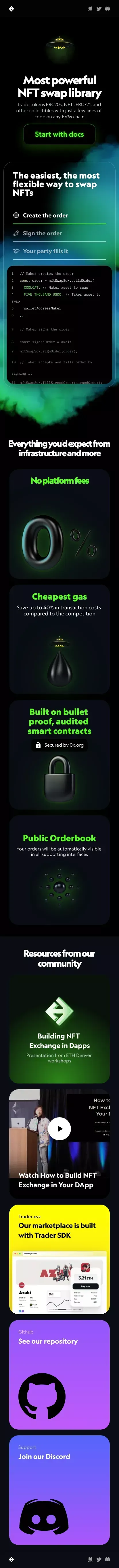 Swap SDK for Ethereum and EVM Chains mobile view