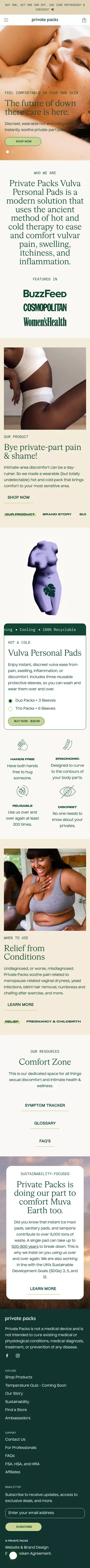 Private Packs: Hot and Cold Therapy Pads for your Privates mobile view