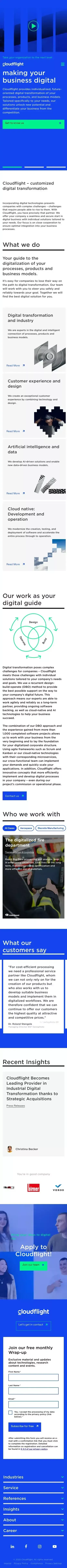Make a Digital Difference - Cloudflight mobile view
