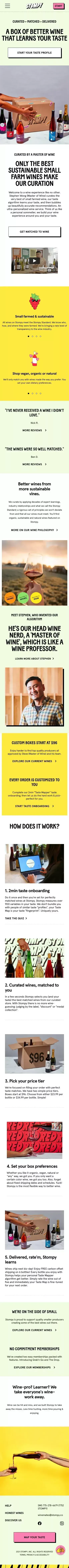 Stompy | Master of Wine curation. Intelligently tailored to you. mobile view
