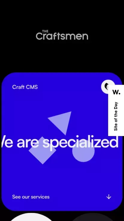 The Craftsmen Agency mobile view