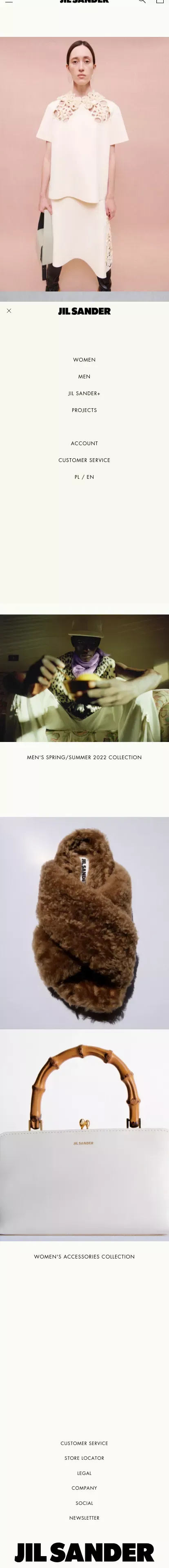 Jil Sander | Official Site mobile view