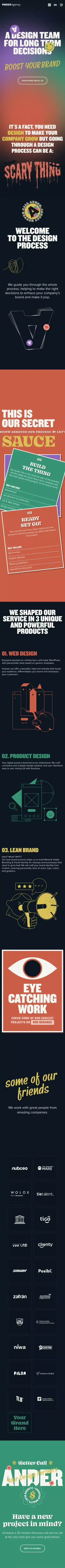 Ander.Agency - Your Long Term Design Team mobile view