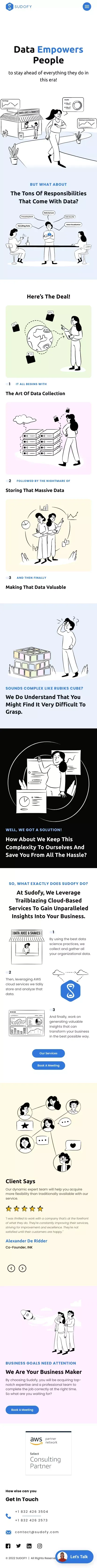Sudofy | Make your data talk mobile view