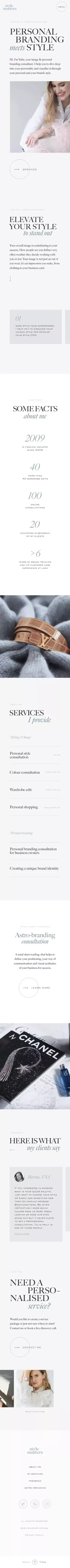 Personal branding meets style mobile view