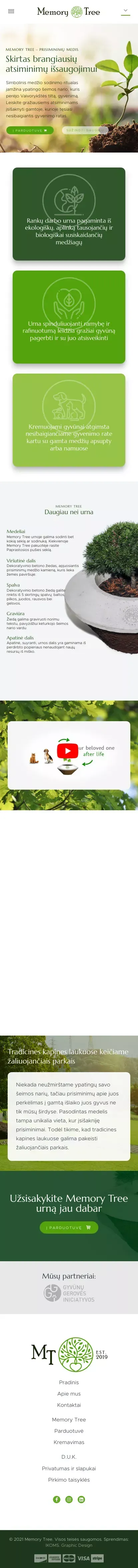 Pradinis — Pet Memory Tree mobile view