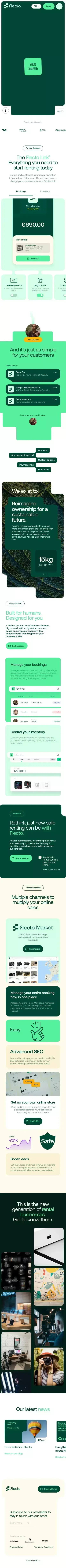 Flecto - Unlock your Rental Business and Access New Customers | mobile view