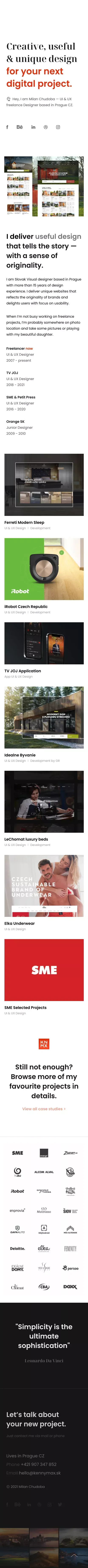 Kennymax Visual Designer mobile view