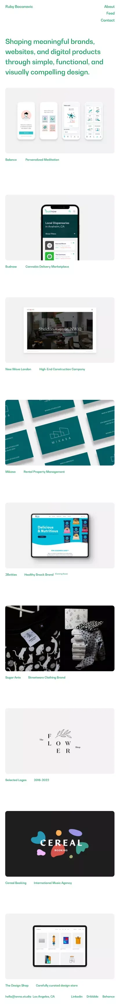 Ruby Bacanovic — ONNO mobile view