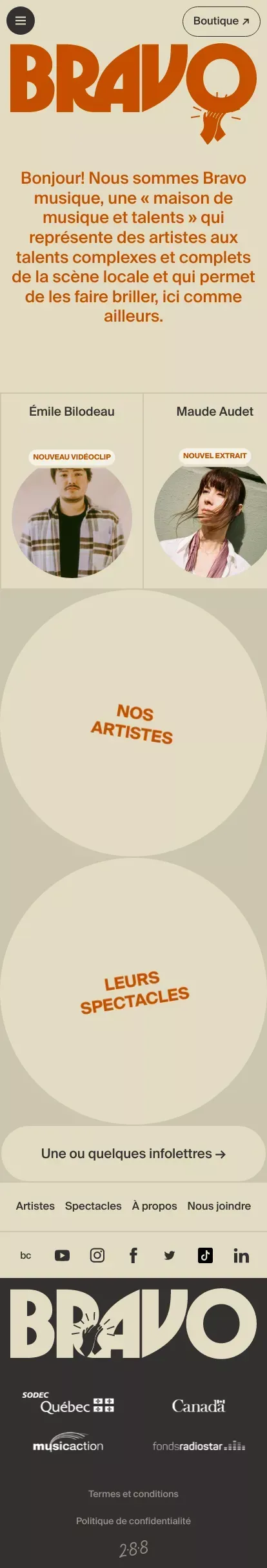Bravo musique - Maison de musique et talents mobile view