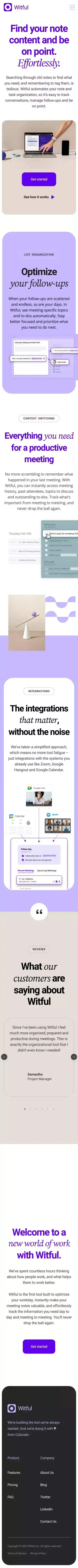 Witful • The calendar-based app that organizes your day mobile view
