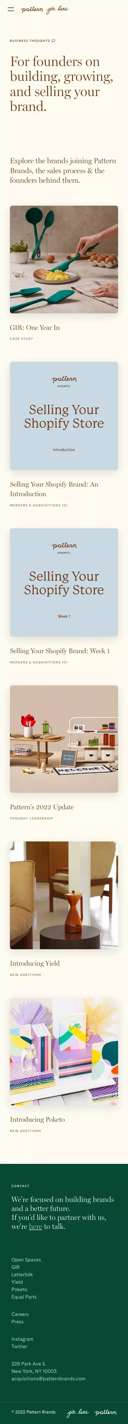 The Blog 📚 | Gin Lane by Pattern Brands mobile view
