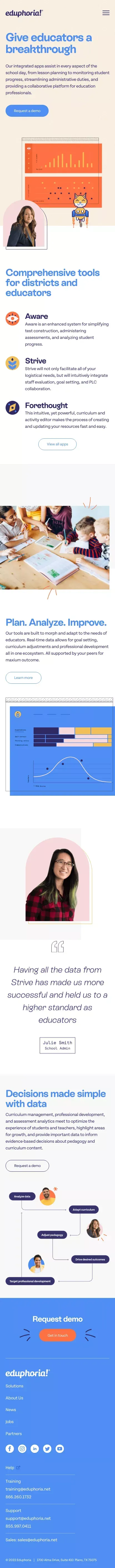 Eduphoria! mobile view