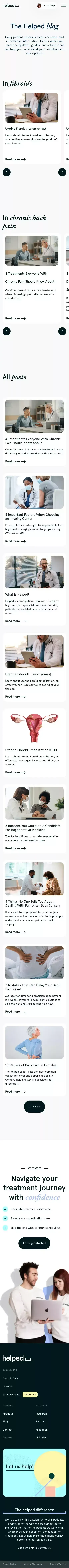 Blog mobile view