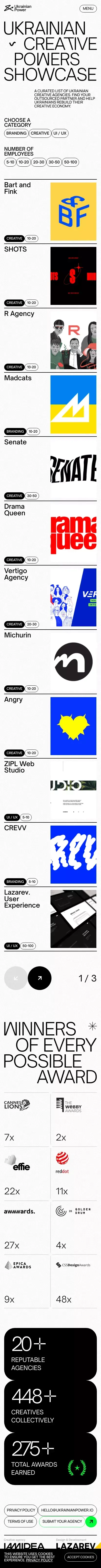 Agencies | Ukrainian Power mobile view