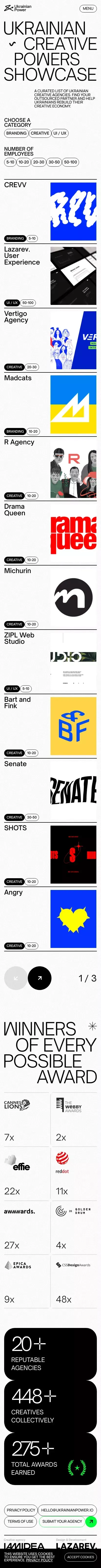 Agencies | Ukrainian Power mobile view