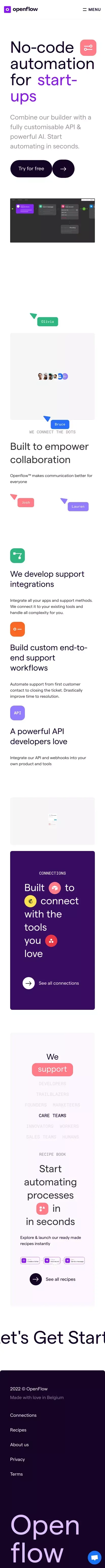 Openflow mobile view