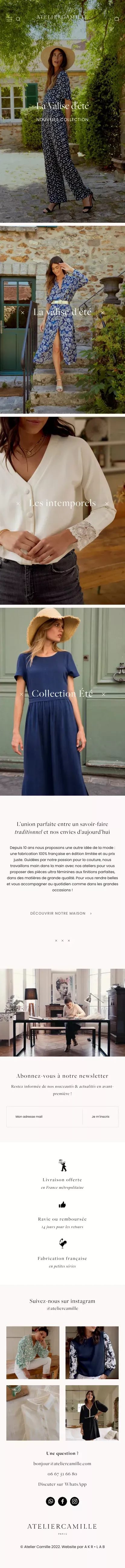 Atelier Camille – Des créations emblématiques à l’allure épurée et l’élégance simple mobile view