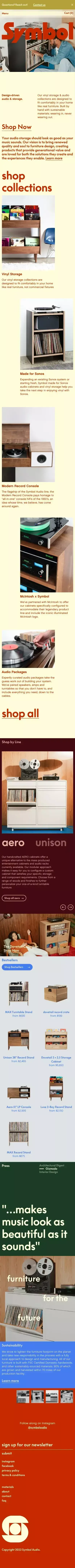 Symbol Audio mobile view
